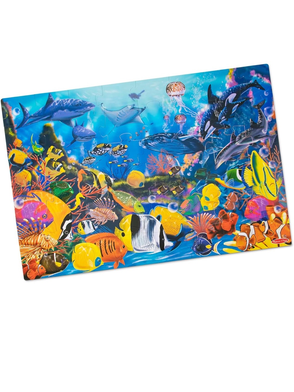 Melissa & Doug Underwater Ocean Floor Puzzle, 48 pc Jumbo Jigsaw puzzle nwt